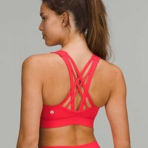 Lululemon Free To Be Elevated Bra DD/DDD Cup In Red EUC